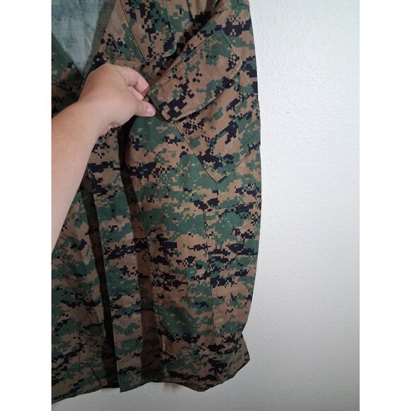 USMC American Apparel Military Fatigues Camo Jacket Grunge Y2K Sz Medium Regular - Picture 4 of 7